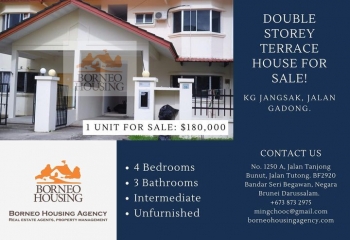 Double Storey Terrace House in Kg Jangsak For Sale